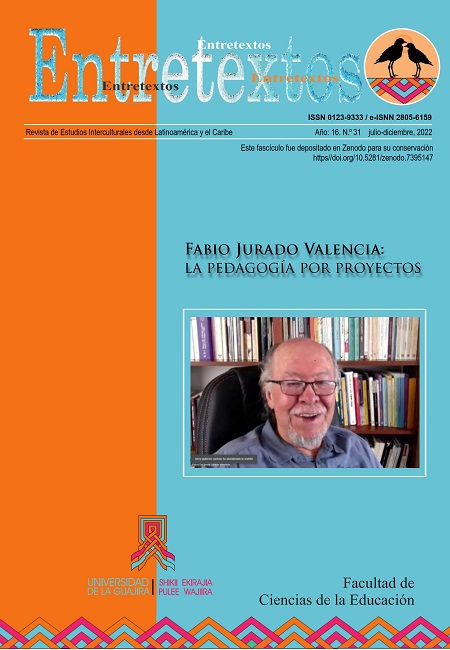 					Ver Vol. 16 Núm. 31 (2022): Fabio Jurado Valencia: la pedagogía por proyectos (julio-diciembre)
				