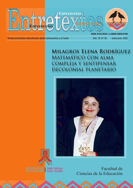 					Ver Vol. 16 Núm. 30 (2022): Milagros Elena Rodríguez. Matemático con alma compleja y sentipensar decolonial planetario (enero-junio)
				